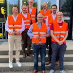 Bundestagsabgeordneter Wolfgang Dahler und Landtagsabgeordneter Thomas Dörflinger beim Unternehmensbesuch der Firma Linzmeier Bauelemente GmbH.